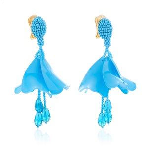 Oscar de la Renta Small Impatiens C Earrings